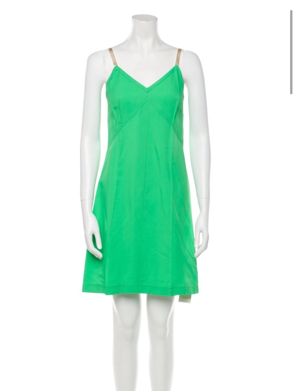 Helmut Lang Green Slip Dress